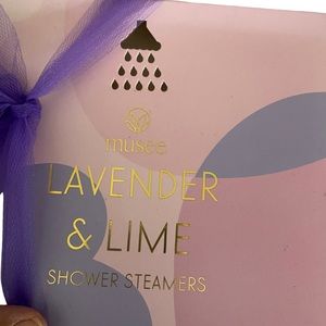 Musée Lavender and Lime Scented Shower Steamer Set